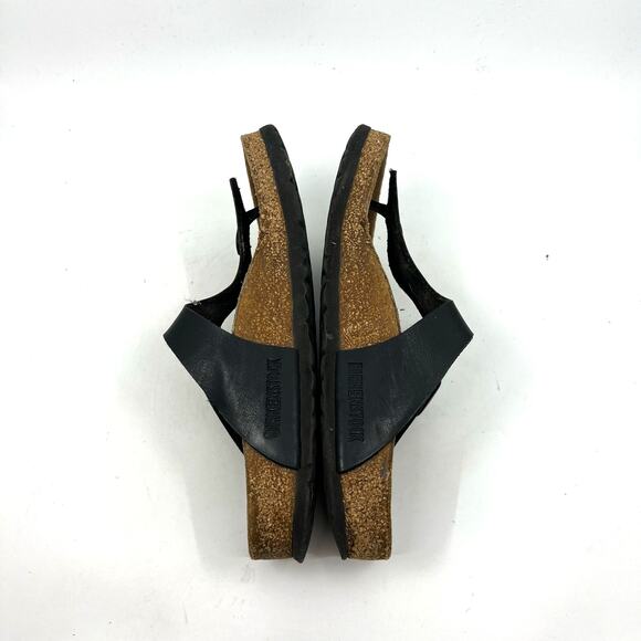 Birkenstock Gizeh Black Leather Sandals Women's 6 US - Picture 7 of 9